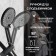 The shower system Zein Z3895, with a thermostat, upper watering can D = 23 cm, manual 12.5 cm, black