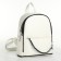 Women's backpack on lightning, white color