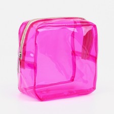 Lightning cosmetic bag, raspberry color