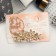 Hair hair clip "Liberty beads" flowers, 6 cm, gold