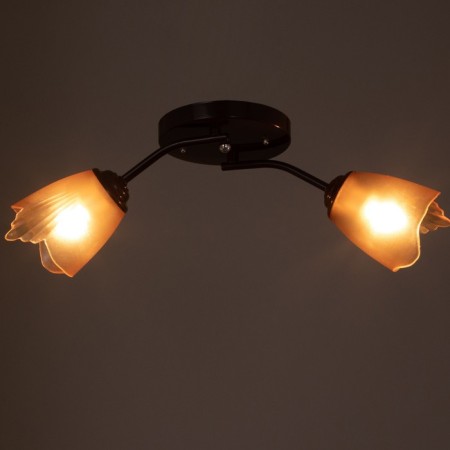 Onyx chandelier 2x15W E27 Brown 50x15x15cm Bayerlux-2