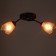 Onyx chandelier 2x15W E27 Brown 50x15x15cm Bayerlux