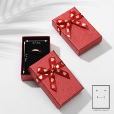 Gift box for the “Love” set, 5 × 8 (the size of the useful part is 4.7 × 7.7 cm), the color is red