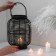 Metal candlestick, PVC "flashlight. Black lady" black 40.5x23x23 cm