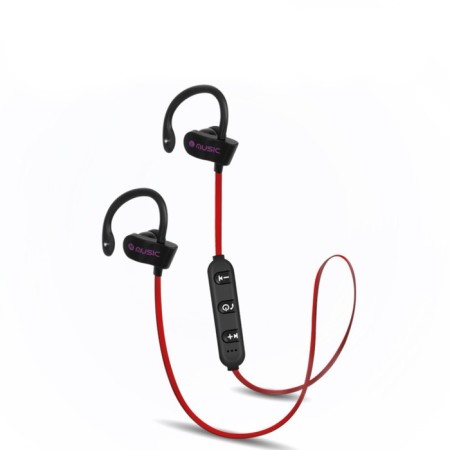 Sports headphones RT558, wireless, vacuum, WT 4.2, microphone, 80 mAh, red-1