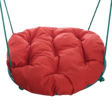 Swing "Nest" with a pillow D 90 cm, max load 80 kg, red pillow-9