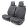 KARCAS CARCHES CAR Performance, 2 pcs, alcantara, black-gray