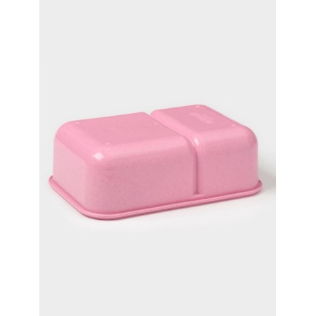 Lunch-Boxing Plastic Dolyana "Flamingo", 22 × 16 × 7.5 cm, 2 compartments, fork, spoon, color mix-5