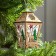 Christmas tree toy "Lantern with a deer", from batteries, a glow of warm white