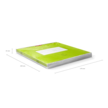 Notebook 12 sheets in the Erichkrause Bright line "Classic", cover coated cardboard, green-4