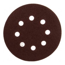 Circle of abrasive grinding bison 35350-125-080, perforated, P80, 125 mm, 5 pcs.