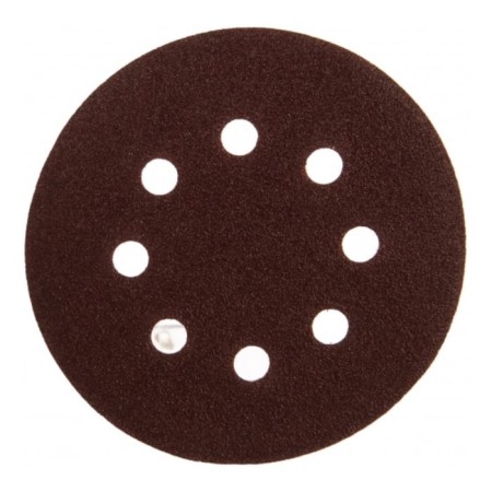Circle of abrasive grinding bison 35350-125-080, perforated, P80, 125 mm, 5 pcs.