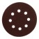 Circle of abrasive grinding bison 35350-125-080, perforated, P80, 125 mm, 5 pcs.