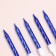 Candles in the cake "Spiral", 10 pcs, medium, 5 cm, blue metallic