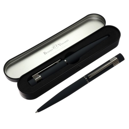 Switching handle, 1.0 mm, Bruno VisConti Verona, blue rod, gray metal case, in a metal case