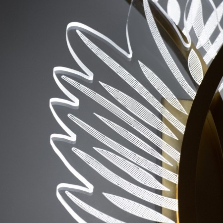 Bra "Wings" LED 24W 3000-6000K gold 50x20x15cm-6