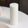 Candle-cylinder smooth, 6x15 cm, white, 24 hours
