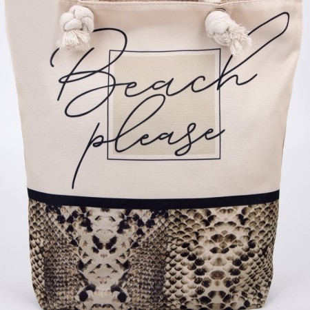 Bag Women's beach on lightning, white color-2