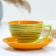 Tea couple "Elegant" 0.25l / 11x6.5cm + saucer 15cm, vitaminka