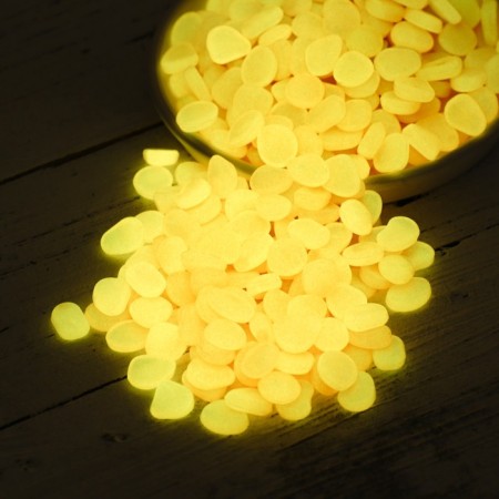 Decorative stones for the aquarium, luminous, 8-11 mm, 500 g, red-1