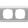 Frame for 2 posts WL12-FRAME-02, silver color
