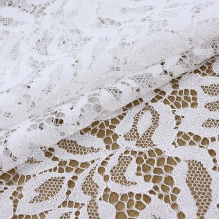 Lace elastic fabric, 220 mm × 2.7 ± 0.5 m, white color-1