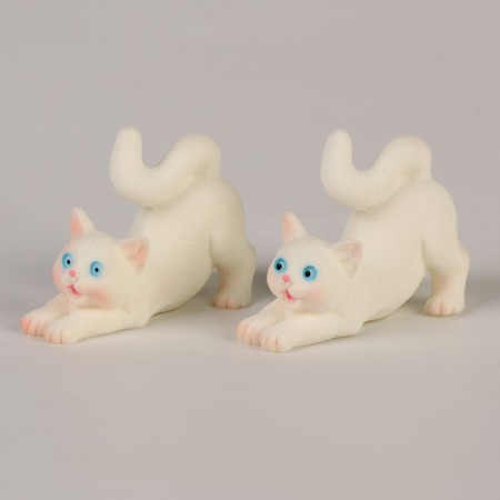 Miniature Puppet "Playful Cat", set 2 pcs., Size 1 pc. - 2 × 3.5 × 3 cm-1
