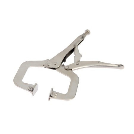 Hand tundra clamp, point capture, movable sponges, with a latch, 275 mm