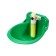 Chiper Chalice for cattle, pigs, goats, 17 × 18 × 7 cm, plastic, green, Greengo
