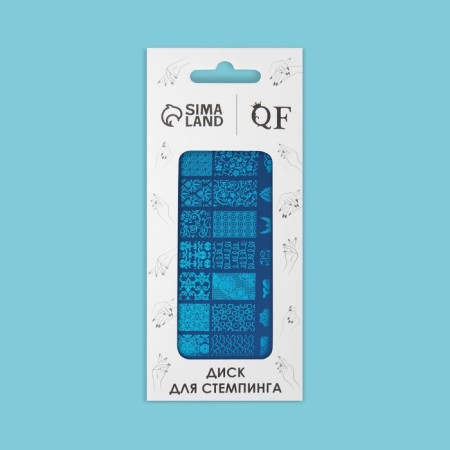 Stamping disk Metal "soft lace", 12 × 6 cm-4