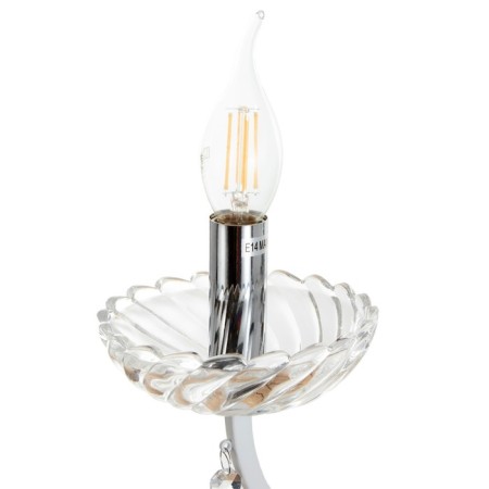 Sconces A3808/1W WT+CR white/chrome/Crystal 1x40W E14 26x12x31cm-4