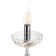 Sconces A3808/1W WT+CR white/chrome/Crystal 1x40W E14 26x12x31cm