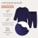 Kit (sweatshirt, trousers) children's minku dark blue color, height 74-80 cm