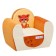 Playing chair "kitten", beige color/orange