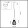Suspension Elica E14 1x40W