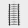 Pannings for trousers and skirts with clamps, set 10 pcs, 32 × 13.5 cm, black color