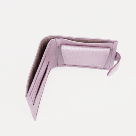 Wallet on the button, lilac color-4