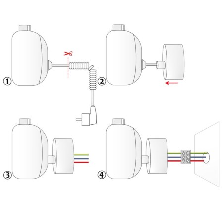 Adapter for hidden installation of Domoterma heated towel rail, antique bronze-2
