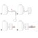 Adapter for hidden installation of Domoterma heated towel rail, antique bronze