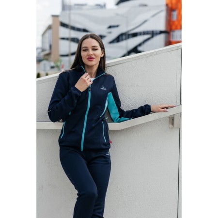 Sports Fomen's costume, size 48, dark blue color, turquoise-8