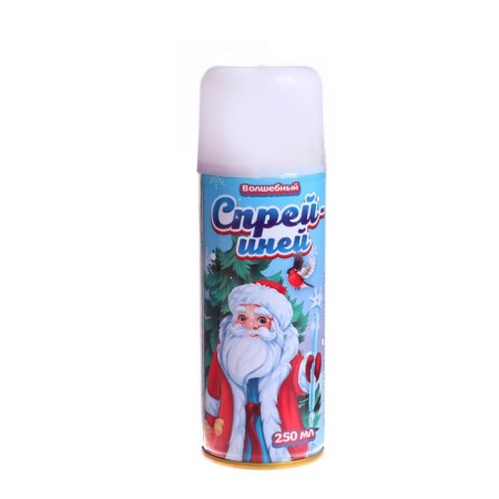 New Year's spray - hoarfrost, "Funny holiday", white, 250 ml., For the New Year-6
