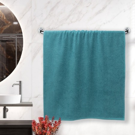 Terry towel "Book", 450 g, size 100x150 cm, blue color-3