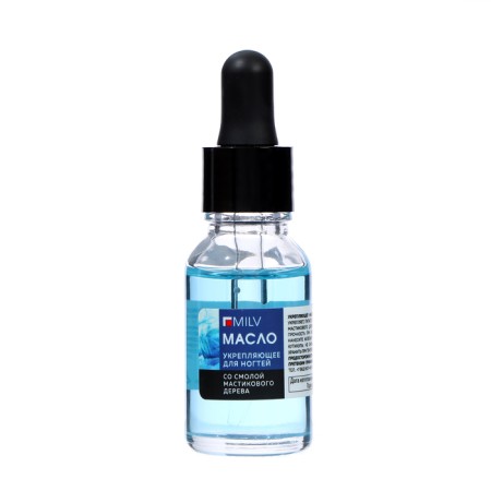 Nail oil strengthening with resin of a mastic tree Milv cashmere, 15 ml-1
