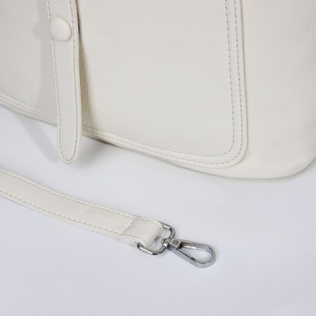 Lugus bag, 2 external pockets, white color-5