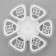 Causteen with PDU 1547/6wt LED 96W 3000-6000k Dimmer White 48x48x7 cm Bayerlux
