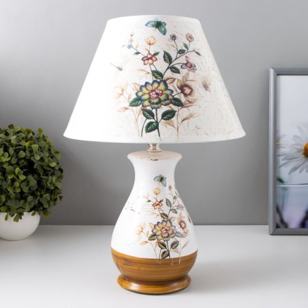 Lamp table ceramics "Tale" E14 25W 220V 36.5x25x25 cm Risalux
