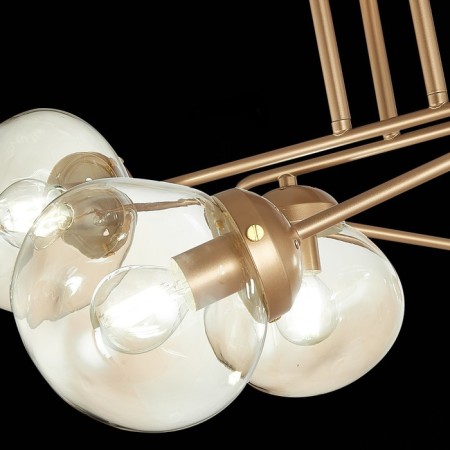 Ceiling EVOLUCE lamp. Sle155702-08. More. 8x40 watts, E14, 100x64x34 cm, golden color-6