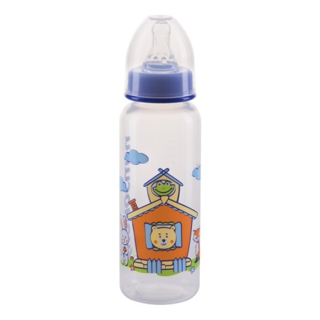 A bottle with silicone nipple milk, 250 ml, mix-11