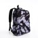 School backpack from textiles on lightning, 3 pockets, black color