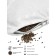 Pillow with bunch of buckwheat Eco Line, size 40x60 cm, white color